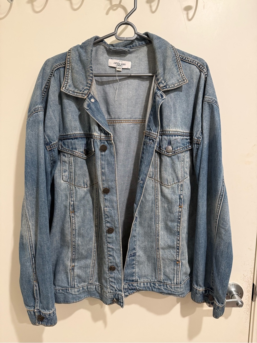 Carly Jean Los Angeles Light Blue Denim Jacket